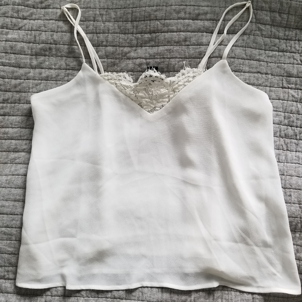 White lace cami, Size Small